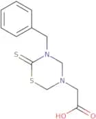 2-(5-Benzyl-6-thioxo-1,3,5-thiadiazinan-3-yl)acetic acid