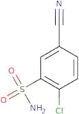 2-Chloro-5-cyanobenzene-1-sulfonamide