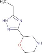 2-(3-Ethyl-1H-1,2,4-triazol-5-yl)morpholine