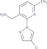 [2-(4-Chloro-1H-pyrazol-1-yl)-6-methylpyridin-3-yl]methanamine