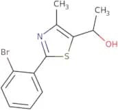1-[2-(2-Bromophenyl)-4-methyl-1,3-thiazol-5-yl]ethan-1-ol