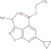 Ethyl 6-cyclopropyl-3-(propan-2-yl)-[1,2]oxazolo[5,4-b]pyridine-4-carboxylate
