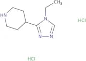 4-(4-Ethyl-4H-1,2,4-triazol-3-yl)piperidine dihydrochloride