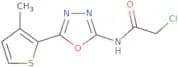 2-Chloro-N-[5-(3-methylthiophen-2-yl)-1,3,4-oxadiazol-2-yl]acetamide