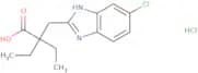 2-[(5-Chloro-1H-1,3-benzodiazol-2-yl)methyl]-2-ethylbutanoic acid hydrochloride