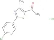 1-[2-(4-Chlorophenyl)-4-methyl-1,3-thiazol-5-yl]ethan-1-one hydrochloride