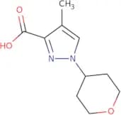 4-Methyl-1-(oxan-4-yl)-1H-pyrazole-3-carboxylic acid