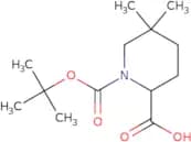 1-[(tert-Butoxy)carbonyl]-5,5-dimethylpiperidine-2-carboxylic acid