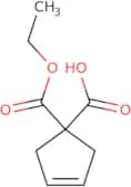 1-(Ethoxycarbonyl)-3-cyclopentene-1-carboxylic acid
