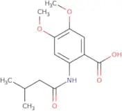4,5-Dimethoxy-2-(3-methylbutanamido)benzoic acid