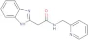 2-(1H-1,3-Benzodiazol-2-yl)-N-(pyridin-2-ylmethyl)acetamide