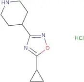 4-(5-Cyclopropyl-1,2,4-oxadiazol-3-yl)piperidine hydrochloride