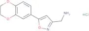 [5-(2,3-Dihydro-1,4-benzodioxin-6-yl)-1,2-oxazol-3-yl]methanamine hydrochloride