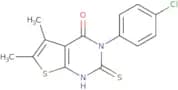 3-(4-Chlorophenyl)-5,6-dimethyl-2-sulfanyl-3H,4H-thieno[2,3-d]pyrimidin-4-one