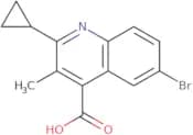 6-Bromo-2-cyclopropyl-3-methylquinoline-4-carboxylic acid