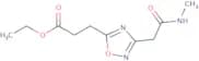 Ethyl 3-{3-[(methylcarbamoyl)methyl]-1,2,4-oxadiazol-5-yl}propanoate