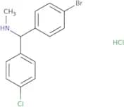 [(4-Bromophenyl)(4-chlorophenyl)methyl](methyl)amine hydrochloride