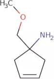 1-(Methoxymethyl)cyclopent-3-en-1-amine