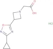 [3-(3-Cyclopropyl-1,2,4-oxadiazol-5-yl)azetidin-1-yl]acetic acid hydrochloride