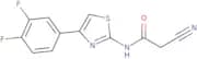 2-Cyano-N-[4-(3,4-difluorophenyl)-1,3-thiazol-2-yl]acetamide