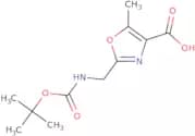 2-{[(tert-Butoxycarbonyl)amino]methyl}-5-methyl-1,3-oxazole-4-carboxylic acid