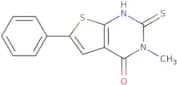 3-Methyl-6-phenyl-2-sulfanyl-3H,4H-thieno[2,3-d]pyrimidin-4-one