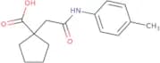 1-{[(4-Methylphenyl)carbamoyl]methyl}cyclopentane-1-carboxylic acid