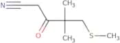 4,4-Dimethyl-5-(methylsulfanyl)-3-oxopentanenitrile