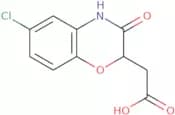 2-(6-Chloro-3-oxo-3,4-dihydro-2H-1,4-benzoxazin-2-yl)acetic acid