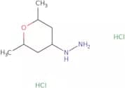 (2,6-Dimethyloxan-4-yl)hydrazine dihydrochloride