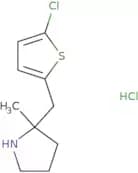 2-[(5-Chlorothiophen-2-yl)methyl]-2-methylpyrrolidine hydrochloride