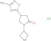 1-(Azetidin-3-yl)-4-(3-methyl-1,2,4-oxadiazol-5-yl)pyrrolidin-2-one hydrochloride