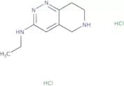 N-Ethyl-5H,6H,7H,8H-pyrido[4,3-c]pyridazin-3-amine dihydrochloride