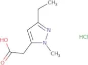 2-(3-Ethyl-1-methyl-1H-pyrazol-5-yl)acetic acid hydrochloride