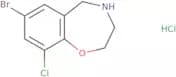 7-Bromo-9-chloro-2,3,4,5-tetrahydro-1,4-benzoxazepine hydrochloride