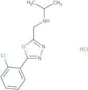 {[5-(2-Chlorophenyl)-1,3,4-oxadiazol-2-yl]methyl}(propan-2-yl)amine hydrochloride