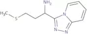 3-(Methylsulfanyl)-1-{[1,2,4]triazolo[4,3-a]pyridin-3-yl}propan-1-amine