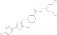 1-{[2-(4-Chlorophenyl)-5-methyl-1,3-oxazol-4-yl]methyl}-N-(2,2-diethoxyethyl)piperidine-3-carboxam…