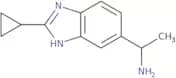 1-(2-Cyclopropyl-1H-1,3-benzodiazol-5-yl)ethan-1-amine