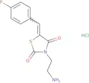 3-(2-Aminoethyl)-5-[(4-fluorophenyl)methylidene]-1,3-thiazolidine-2,4-dione hydrochloride