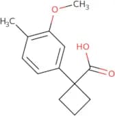 1-(3-Methoxy-4-methylphenyl)cyclobutane-1-carboxylic acid