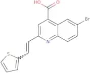 6-Bromo-2-[2-(thiophen-2-yl)ethenyl]quinoline-4-carboxylic acid