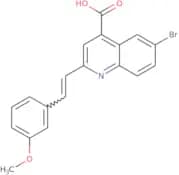 6-Bromo-2-[2-(3-methoxyphenyl)ethenyl]quinoline-4-carboxylic acid