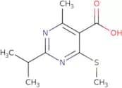 4-Methyl-6-(methylsulfanyl)-2-(propan-2-yl)pyrimidine-5-carboxylic acid