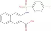 3-(4-Fluorobenzenesulfonamido)naphthalene-2-carboxylic acid