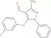 5-(3-Fluorophenoxy)-3-methyl-1-phenyl-1H-pyrazole-4-carbaldehyde