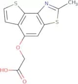 2-({4-Methyl-5,12-dithia-3-azatricyclo[7.3.0.0,2,6]dodeca-1,3,6,8,10-pentaen-8-yl}oxy)acetic acid