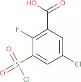 5-Chloro-3-(chlorosulfonyl)-2-fluorobenzoic acid