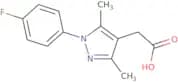 2-[1-(4-Fluorophenyl)-3,5-dimethyl-1H-pyrazol-4-yl]acetic acid