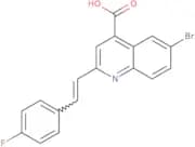6-Bromo-2-[2-(4-fluorophenyl)ethenyl]quinoline-4-carboxylic acid